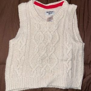 OshKosh B’gosh Tan Sweater Vest Size 12 Months
